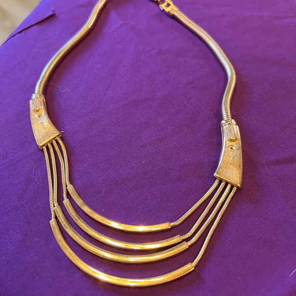 MONET Jewelry - WOMEN'S NECKLACE BY MONET GOLD PLATED STATEMENT 18"